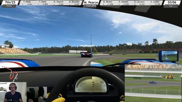 Group C race at Hockenheim in RaceRoom смотреть онлайн