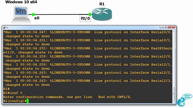 GNS3 Talks: Integrate Windows Virtual Machine with GNS3 = GNS3+GNS3 VM + Windows 10 VM + Cisco смотреть онлайн