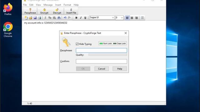 CyberQ CEHv12 Mod020 LAB01 Task04 Perform File and Text Message Encryption using CryptoForge смотреть онлайн