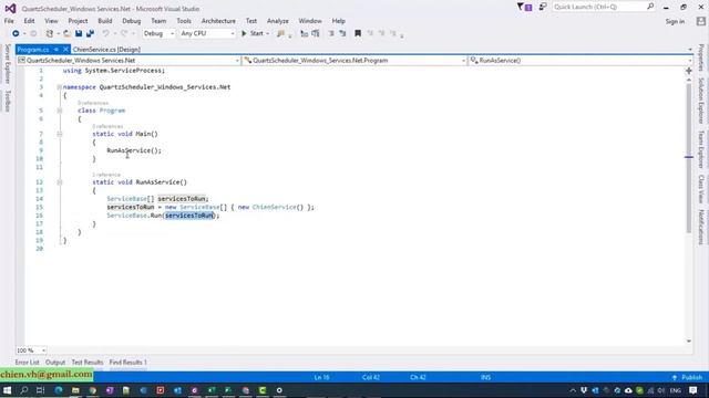 Schedule Tasks as a Windows Service using Quartz.Net | .Net Best Practices смотреть онлайн