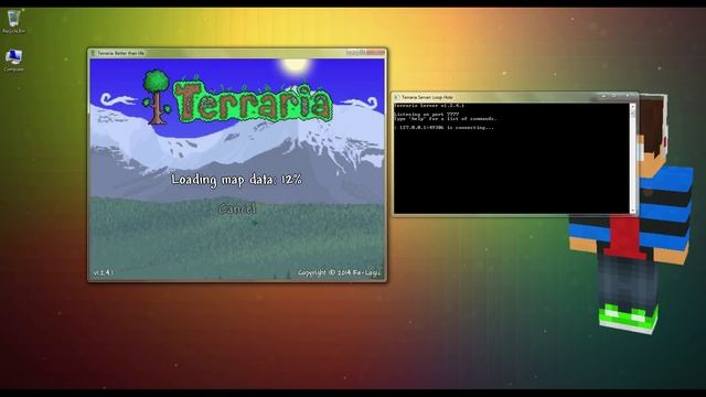 How to setup a Terraria Server (EASY) (NO HAMACHI) (*No steam either despite what I say*) смотреть онлайн