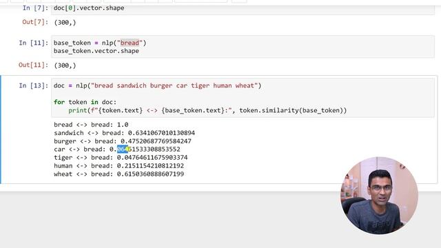 Word vectors in Spacy overview: NLP Tutorial For Beginners - S2 E8 смотреть онлайн