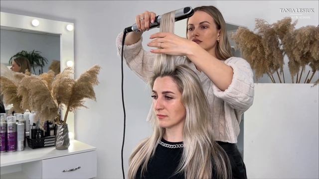 Укладка - ефект DYSON I Hairstyle effect like Dyson смотреть онлайн