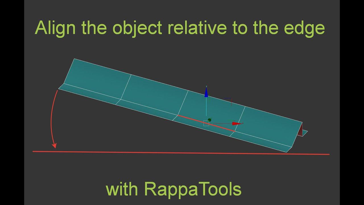 Dark Max № 54 - Align the object relative to the edge with RappaTools смотреть онлайн