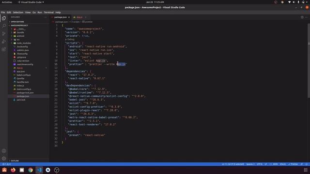 Prettier Eslint Husky setup for react native смотреть онлайн