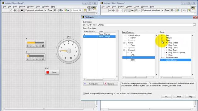 NI LabVIEW: Event structure for interactive front panel смотреть онлайн
