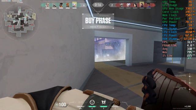 VALORANT : RTX 3060 12 GB + Ryzen 5700X : LOW (MEDIUM TEXTURE) MSAA 2X 8X : RANKED FPS TEST 23 смотреть онлайн