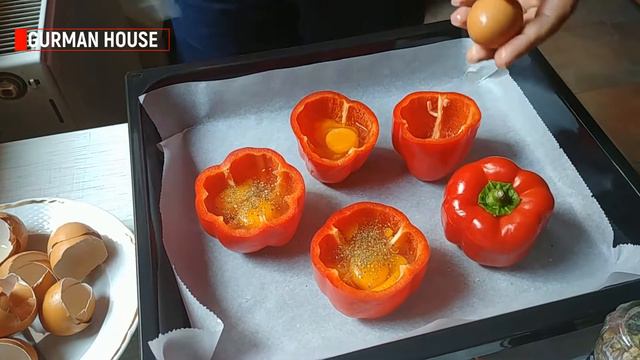 WOW! Breakfast in pepper? ЗАВТРАК В ПЕРЦЕ !!! Вся СЕМЬЯ в ВОСТОРГЕ !!! Сытно Быстро Вкусно! смотреть онлайн