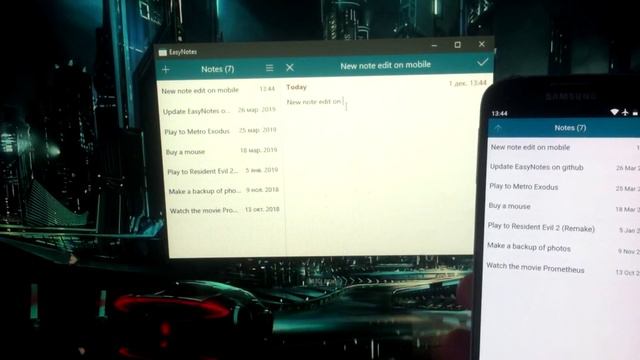 EasyNotes - simple notes with local p2p sync for Windows, Android & iOS / простые заметки смотреть онлайн