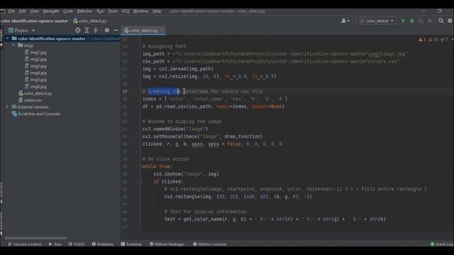 Color Identification in Images using Python | The Spark Foundation Internship|January 2022 |CV & IO смотреть онлайн