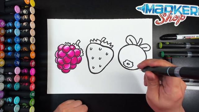 Как нарисовать ЯГОДКИ маркерами ХАМЕЛЕОН смотреть онлайн