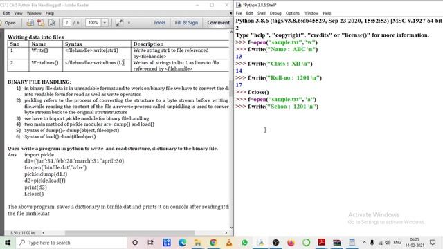 File Handling in python | Write in text files | CBSE Class-12 |Computer Science | file io смотреть онлайн