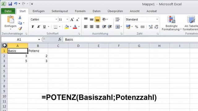 100 Excel 2010 Funktionen - Die Funktion POTENZ смотреть онлайн