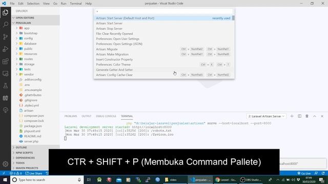 Part 1/3 Belajar Dasar Laravel : Menjalankan Laravel di Visual Studio Code смотреть онлайн