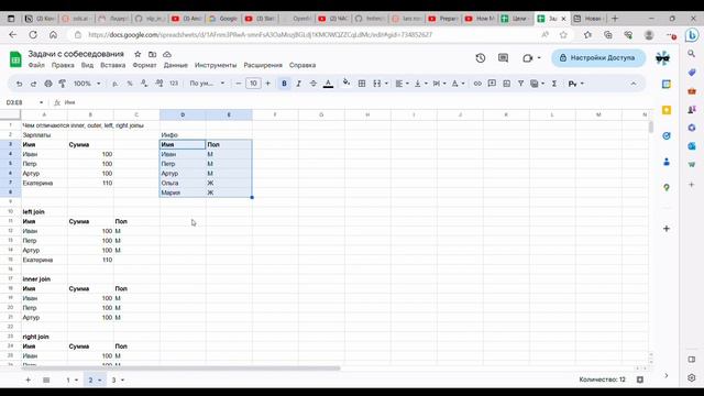 Разбор ТЕСТОВЫХ ЗАДАЧ по SQL с собеседования на Аналитика Данных смотреть онлайн