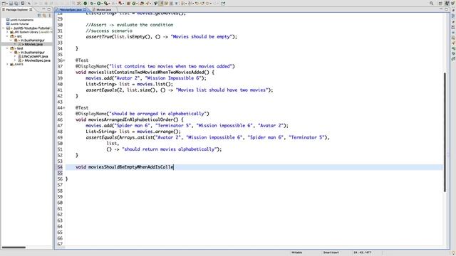 Write Unit Test Cases using JUnit 5 - Refactor the code - 09 смотреть онлайн