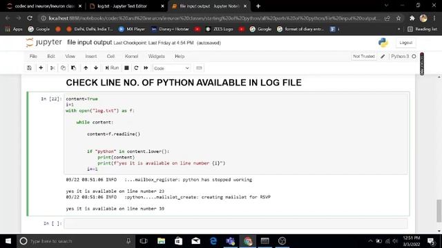 Log file |CodeWithDakshi |python смотреть онлайн