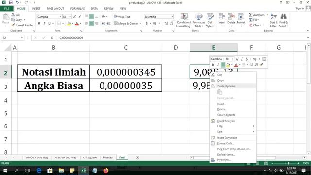 Cara Mengubah Notasi Ilmiah di Microsoft Excel menjadi Angka Biasa смотреть онлайн