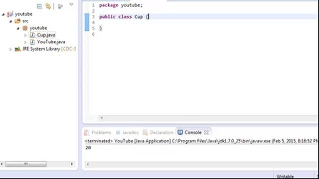 Java Tutorial 10: Classes Part 1 смотреть онлайн