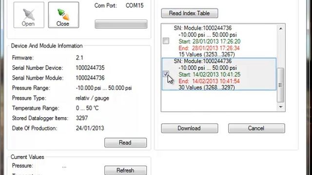 DM01 Pressure data logger смотреть онлайн