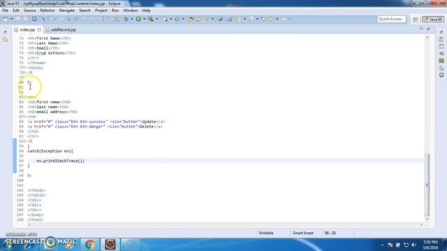 JSP Mysql And Bootstrap Crud Part 4 смотреть онлайн