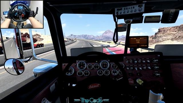 Defective Truck Towed Trough Las Vegas - American Truck Simulator - Logitech G29 Setup смотреть онлайн