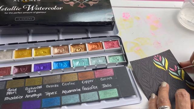 Crafty Meraki Parisienne Die On Black Cardstock