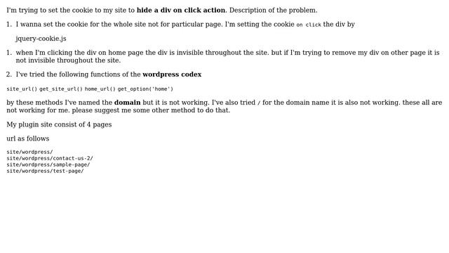 Wordpress: set cookies for my whole site is not working смотреть онлайн