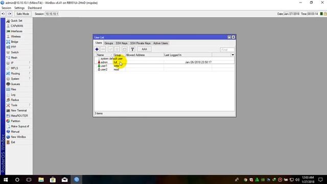 Tutorial Mikrotik Bahasa Indonesia #03 User di Mikrotik смотреть онлайн
