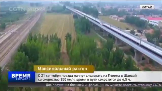 Высокоскоростные китайские поезда "Фусин" смотреть онлайн