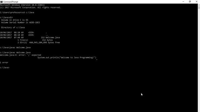 Your First Java Program (Javac & Java Utilities) смотреть онлайн