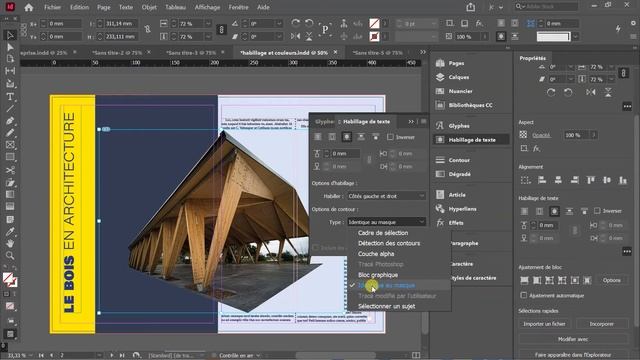 Indesign et Photoshop : Habillage d'un texte à partir d'une image détourée смотреть онлайн