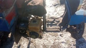 Мотороллер муравей с двигателем от мотоблока, обзор.