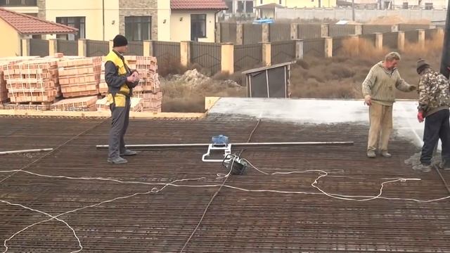 Заливка монолитного перекрытия с помощью автобетононасоса смотреть онлайн