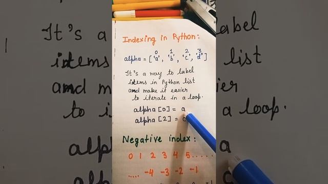 What is Negative index in Python 3.8, Indexing in Python lists? смотреть онлайн
