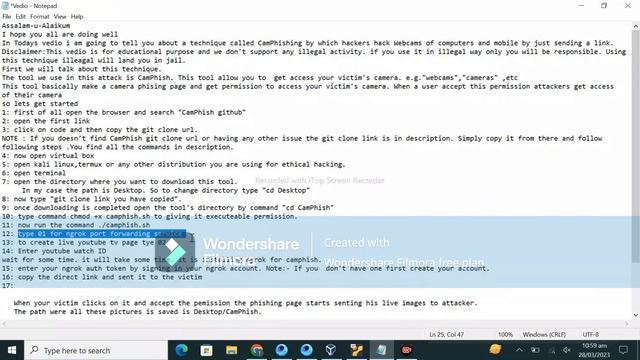 Camera hacking | Kali | 2023 | Live Images Captures | смотреть онлайн