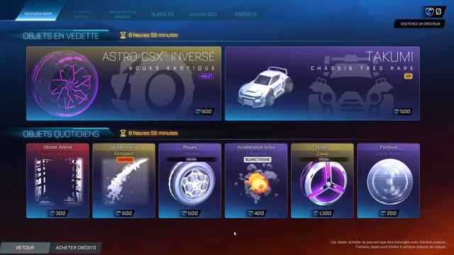 *NEW* TAKUMI AUTO BOUTIQUE 6 NOVEMBRE 2022 ROCKET LEAGUE ITEM SHOP BOUTIQUE D'AUJOURDHUI смотреть онлайн