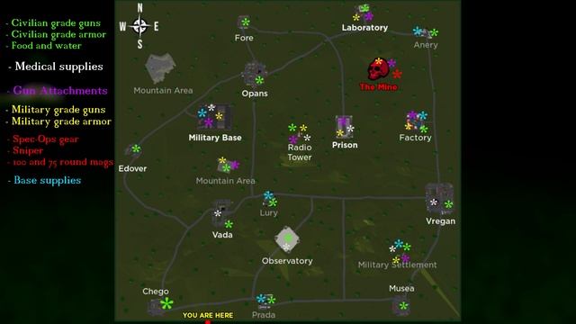 Death Zone Loot Spawn locations (Death Zone Roblox) смотреть онлайн
