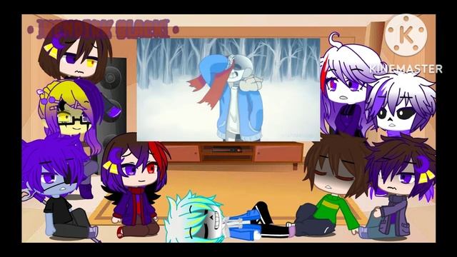 Darktale React to Kris and Sans(2 Song?)|Hendirk Black|No Thumbnail|Gacha Club смотреть онлайн