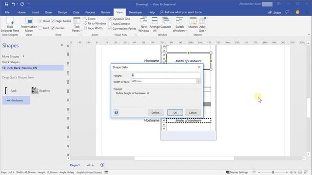 MS Visio. Custom stencil for create rack diagram смотреть онлайн