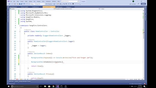 Task Scheduling and Background Processing in Asp.Net Core using Hangfire смотреть онлайн