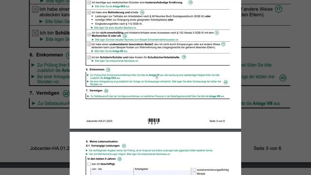Bürgergeld Hauptantrag- Как заполнить заявление