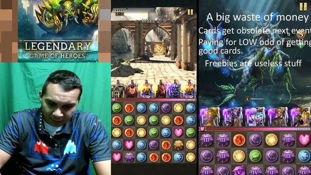 El juego movil Legendary Game Of Heroes. Match 3 puzzle game. смотреть онлайн