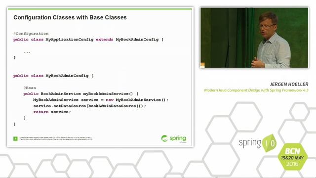 Modern Java Component Design with Spring 4.3 - Juergen Hoeller @ Spring I/O 2016 смотреть онлайн