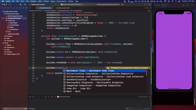 How to Send SMTP E-Mails w/ MailCore (Swift) смотреть онлайн
