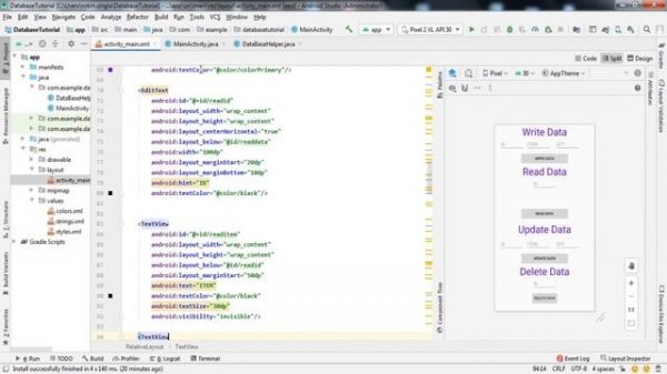 Android SQLite Database Tutorial || How to Insert Data into SQLite Database || Android studio || #2