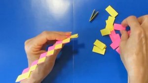 Браслет из Бумажных полосок за 5 минут подарок своими руками Поделки бумаги девочкам браслет оригам