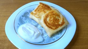 Домашние БЛИНЧИКИ С ТВОРОГОМ. Отличная начинка для блинов.