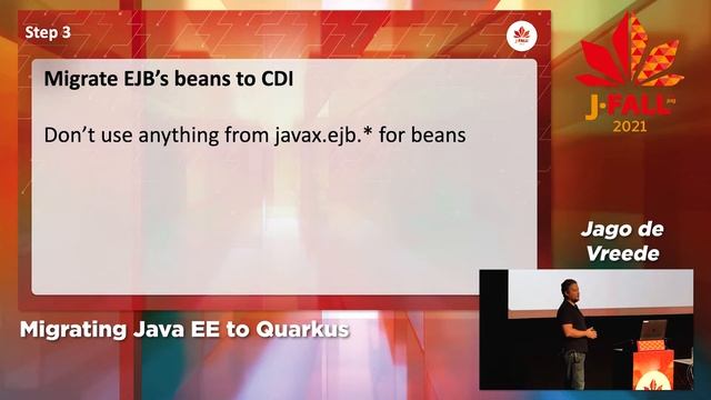 J-Fall 2021: Jago de Vreede - Migrating Java EE to Quarkus смотреть онлайн