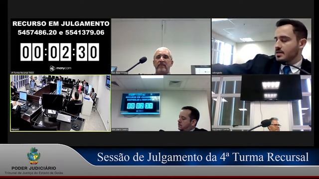 TJGO -  4ª Turma Recursal - Sessão AO VIVO - 16/11/2023 às 13h30min